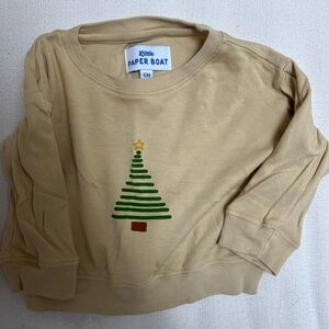 Little Paper Boat Baby Christmas Sweatshirt